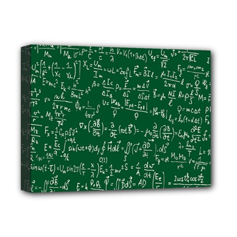 Formula Number Green Board Deluxe Canvas 16  X 12   by Mariart