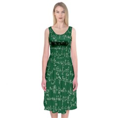 Formula Number Green Board Midi Sleeveless Dress by Mariart