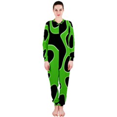 Abstract Shapes A Completely Seamless Tile Able Background Onepiece Jumpsuit (ladies)  by Nexatart