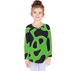 Abstract Shapes A Completely Seamless Tile Able Background Kids  Long Sleeve Tee