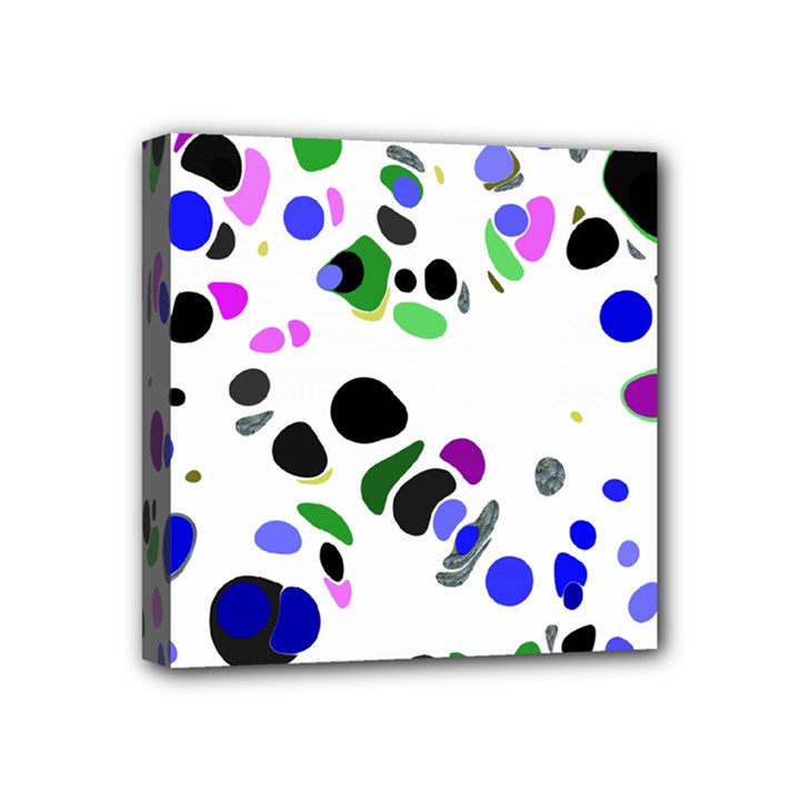 Colorful Random Blobs Background Mini Canvas 4  x 4 