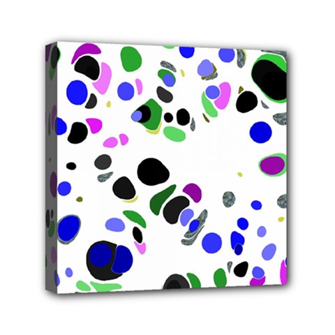 Colorful Random Blobs Background Mini Canvas 6  X 6  by Nexatart