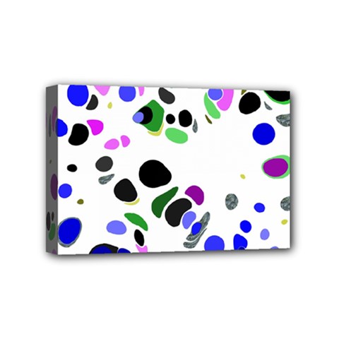 Colorful Random Blobs Background Mini Canvas 6  X 4  by Nexatart