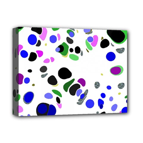 Colorful Random Blobs Background Deluxe Canvas 16  X 12   by Nexatart