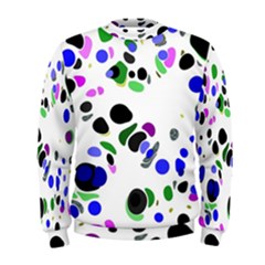 Colorful Random Blobs Background Men s Sweatshirt by Nexatart