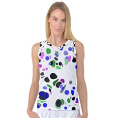 Colorful Random Blobs Background Women s Basketball Tank Top by Nexatart