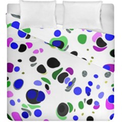 Colorful Random Blobs Background Duvet Cover Double Side (king Size) by Nexatart