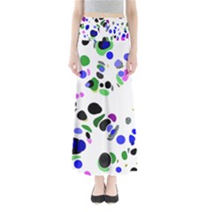 Colorful Random Blobs Background Maxi Skirts by Nexatart