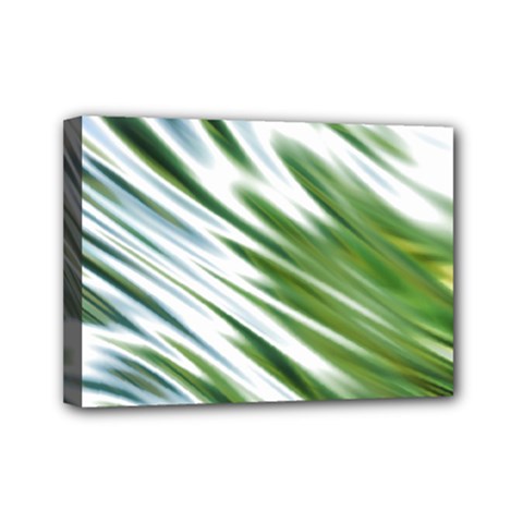 Fluorescent Flames Background Light Effect Abstract Mini Canvas 7  X 5  by Nexatart