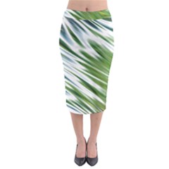 Fluorescent Flames Background Light Effect Abstract Midi Pencil Skirt by Nexatart