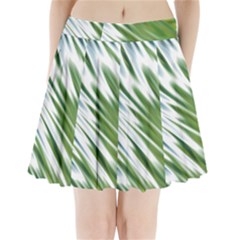 Fluorescent Flames Background Light Effect Abstract Pleated Mini Skirt