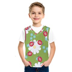 Insect Flower Floral Animals Star Green Red Sunflower Kids  Sportswear by Mariart