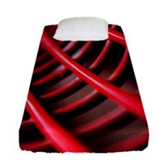 Abstract Of A Red Metal Chair Fitted Sheet (single Size) by Nexatart