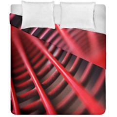 Abstract Of A Red Metal Chair Duvet Cover Double Side (california King Size)