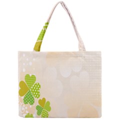 Leaf Polka Dot Green Flower Star Mini Tote Bag by Mariart