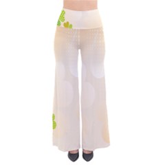 Leaf Polka Dot Green Flower Star Pants by Mariart