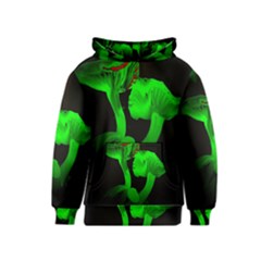 Neon Green Resolution Mushroom Kids  Pullover Hoodie by Mariart