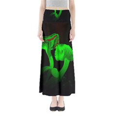 Neon Green Resolution Mushroom Maxi Skirts by Mariart