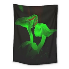 Neon Green Resolution Mushroom Medium Tapestry