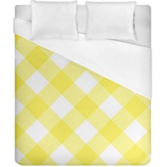 Plaid Chevron Yellow White Wave Duvet Cover (california King Size) by Mariart