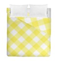 Plaid Chevron Yellow White Wave Duvet Cover Double Side (Full/ Double Size) View2