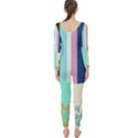 Rainbow Color Line Vertical Rose Bubble Note Carrot Long Sleeve Catsuit View2