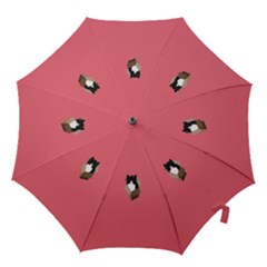 Minimalism Cat Pink Animals Hook Handle Umbrellas (medium) by Mariart