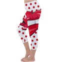 Sexy Lips Red Polka Dot Capri Winter Leggings  View2