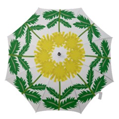 Sunflower Floral Flower Yellow Green Hook Handle Umbrellas (medium) by Mariart