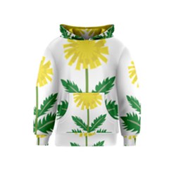 Sunflower Floral Flower Yellow Green Kids  Pullover Hoodie