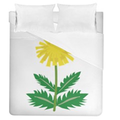 Sunflower Floral Flower Yellow Green Duvet Cover (queen Size)