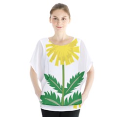 Sunflower Floral Flower Yellow Green Blouse