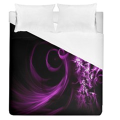 Purple Flower Floral Duvet Cover (queen Size) by Mariart