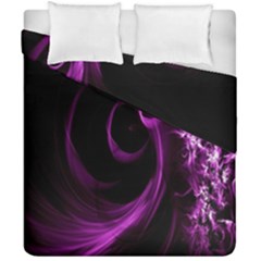 Purple Flower Floral Duvet Cover Double Side (california King Size)