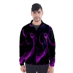 Purple Flower Floral Wind Breaker (men) by Mariart