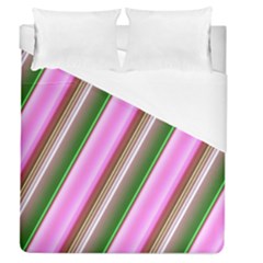 Pink And Green Abstract Pattern Background Duvet Cover (queen Size) by Nexatart