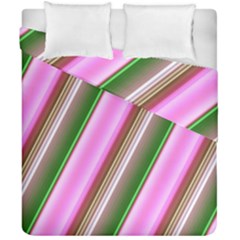 Pink And Green Abstract Pattern Background Duvet Cover Double Side (california King Size)