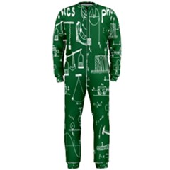 Scientific Formulas Board Green Onepiece Jumpsuit (men)  by Mariart