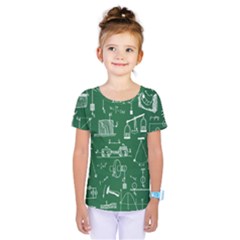 Scientific Formulas Board Green Kids  One Piece Tee