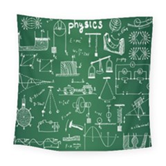 Scientific Formulas Board Green Square Tapestry (large) by Mariart