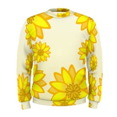 Sunflowers Flower Floral Yellow Men s Sweatshirt by Mariart