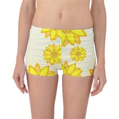 Sunflowers Flower Floral Yellow Boyleg Bikini Bottoms by Mariart