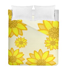 Sunflowers Flower Floral Yellow Duvet Cover Double Side (full/ Double Size) by Mariart