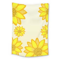 Sunflowers Flower Floral Yellow Large Tapestry