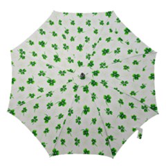 Leaf Green White Hook Handle Umbrellas (medium) by Mariart