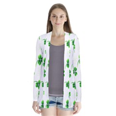 Leaf Green White Cardigans by Mariart