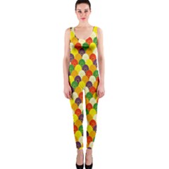 Flower Floral Sunflower Color Rainbow Yellow Purple Red Green Onepiece Catsuit by Mariart