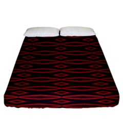 Repeated Tapestry Pattern Abstract Repetition Fitted Sheet (king Size)