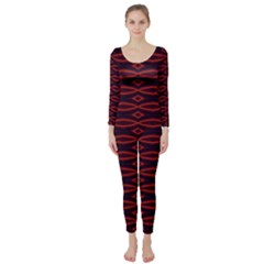 Repeated Tapestry Pattern Abstract Repetition Long Sleeve Catsuit by Nexatart