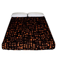 Brown Box Background Pattern Fitted Sheet (california King Size) by Nexatart